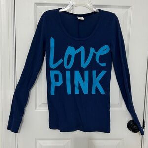 Victoria's Secret Pink Navy Shirt